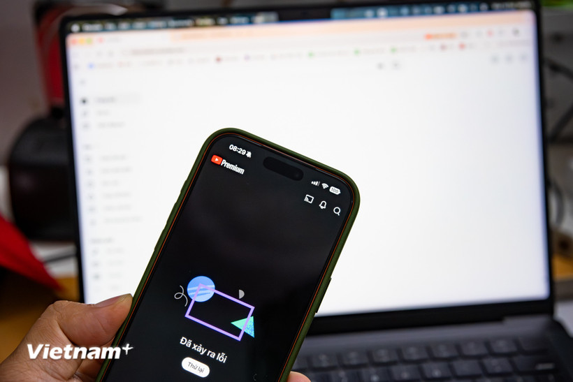 YouTube gặp sự cố gián đoạn ngắn